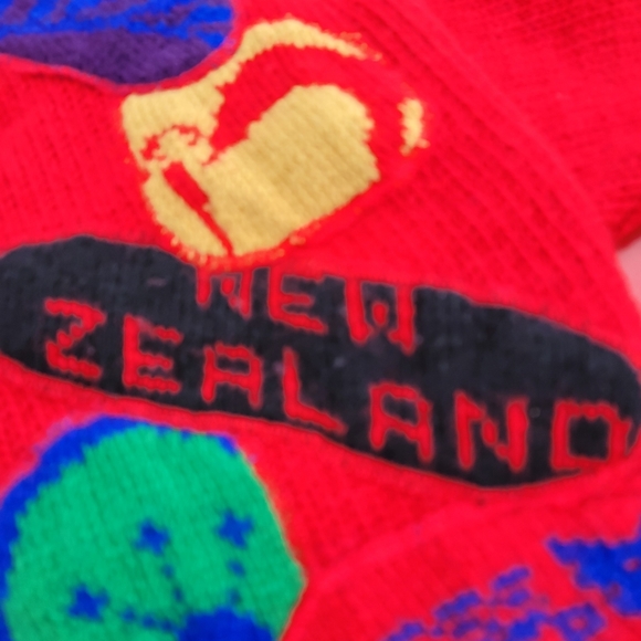 Vintage 90s snowy peak new zealand cardigan sweater women's medium - Picture 7 of 14